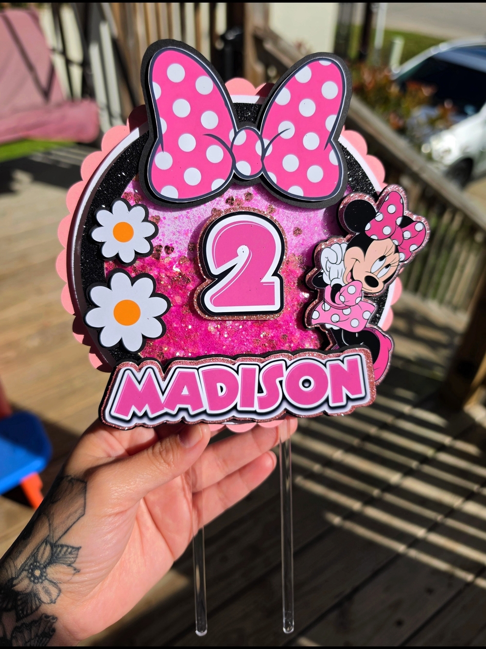 Minnie Mouse Birthday Cake Topper